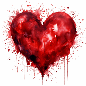 coeur aquarelle P Paprika